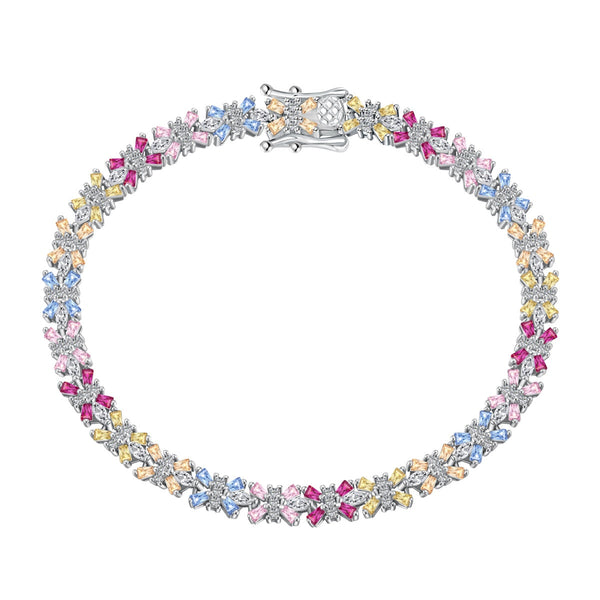 ˇTrend JewelryˇRadiant Colorful Emerald Cut Party Bracelet