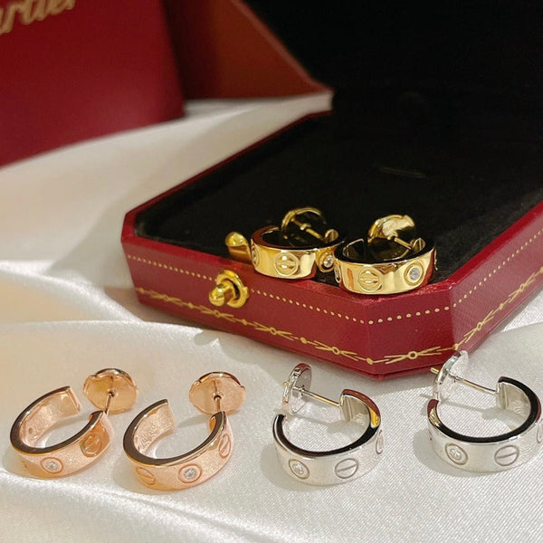 ˇTrend JewelryˇLOVE EARRINGS 5.7MM 2 DIAMONDS