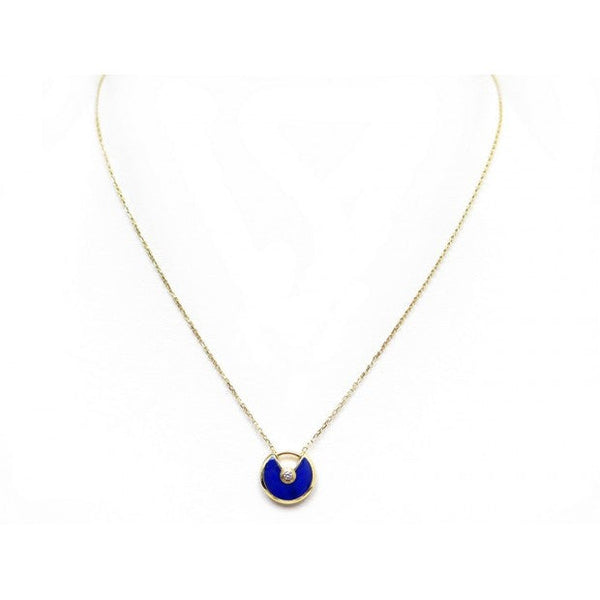 ˇTrend JewelryˇAMULETTE ROSE GOLD AGATE NECKLACE