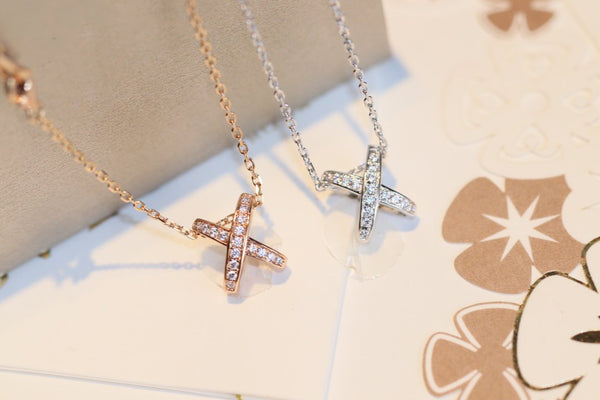 ˇTrend JewelryˇJEUX DE DIAMOND NECKLACE