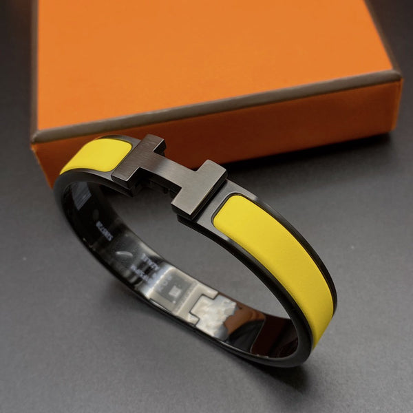 ˇTrend JewelryˇCLIC HM SO BLACK YELLOW BRACELET