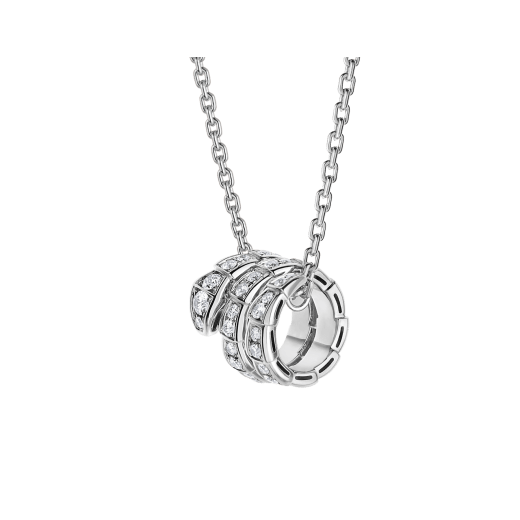 ˇTrend JewelryˇSERPENTI  NECKLACE DOUBLE RING DIAMOND