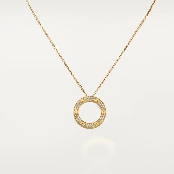 ˇTrend JewelryˇLOVE NECKLACE ADJUSTABLE ROSE GOLD