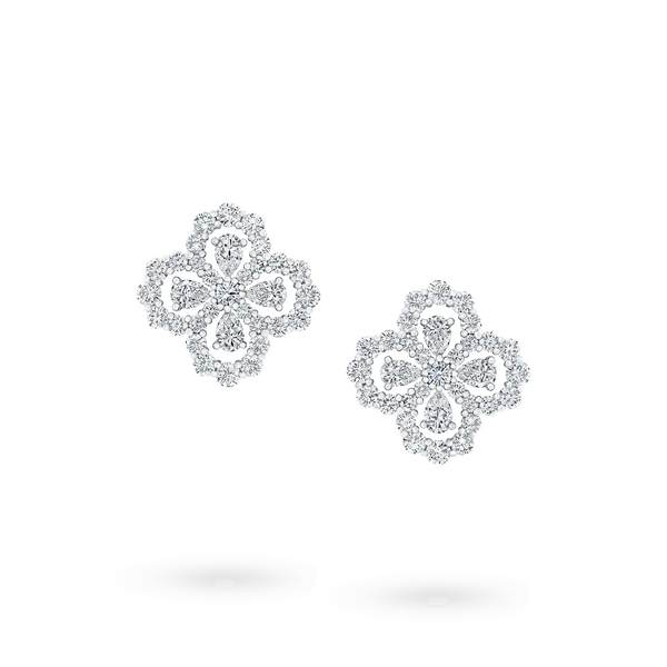 ˇTrend JewelryˇLOOP EARRINGS FULL MOTIF DIAMOND 16MM
