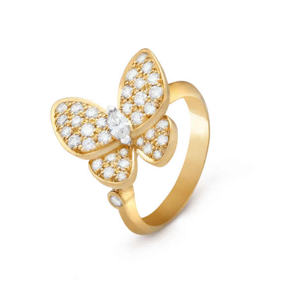 ˇTrend JewelryˇBUTTERFLY DIAMOND RING