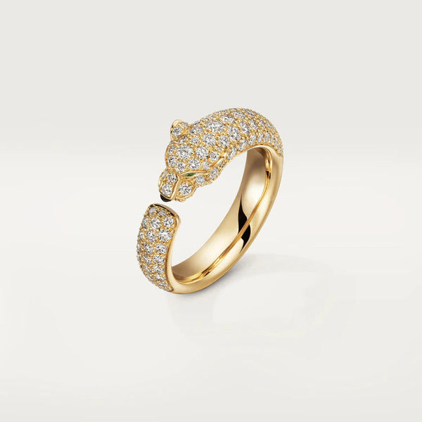 ˇTrend JewelryˇPANTHERE PINK GOLD DIAMOND RING